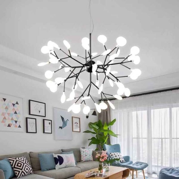 Modern LED Firefly Chandelier – Stylish Tree Room Decor - Image 5