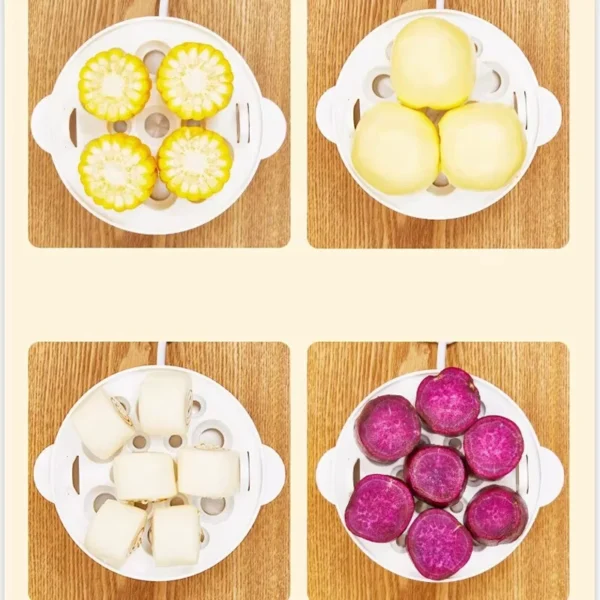 220V Multifunctional Electric Egg Boiler Double Layers Egg Cooker Mini Steamer Poacher Kitchen Cooking Breakfast Machine - Image 4
