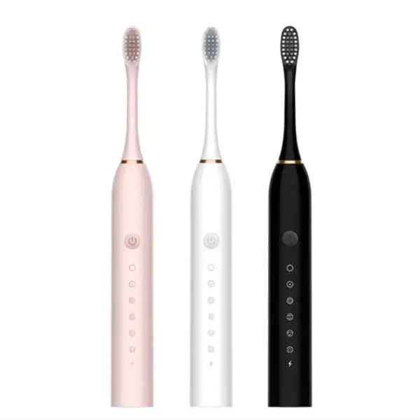Electric Ultrasonic Toothbrush Six Speed Mode Home Soft Hair USB Charging Waterproof Adult Tooth Cleaner Automatic Couple Set - Image 5