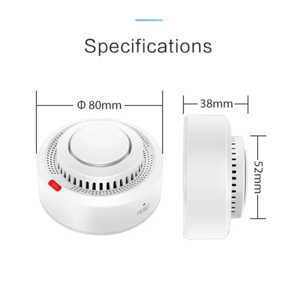 Tuya Smart WiFi Smoke Sensor Fire Protection Smoke Detector 85dB Sound Security System Firefighters Smartlife APP Control - Image 6