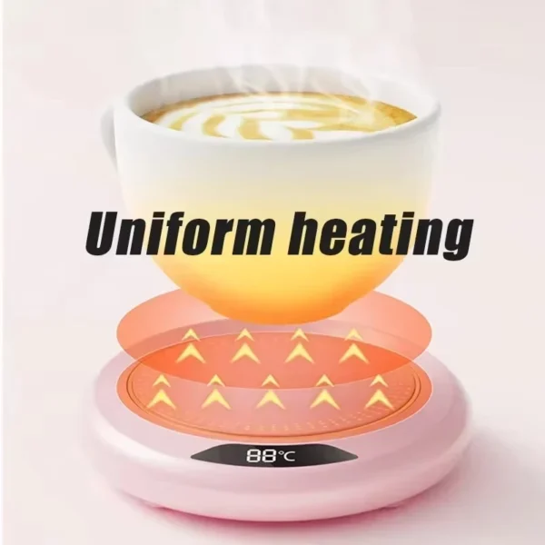 Thermostat Coaster USB Home Heating Coaster 3-speed Adjustment Heating 55 Degrees Constant Temperature - Image 2