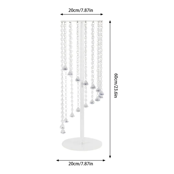 2Pcs Crystal Acrylic Flower Vase – Wedding Centerpiece & Table Decor - Image 5