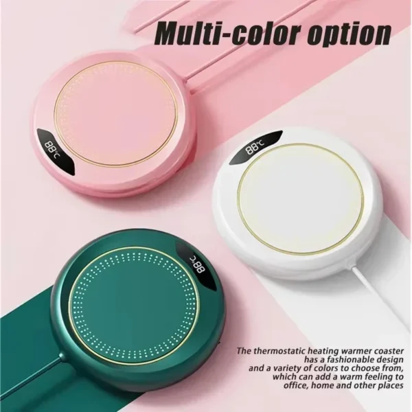 Thermostat Coaster USB Home Heating Coaster 3-speed Adjustment Heating 55 Degrees Constant Temperature - Image 5