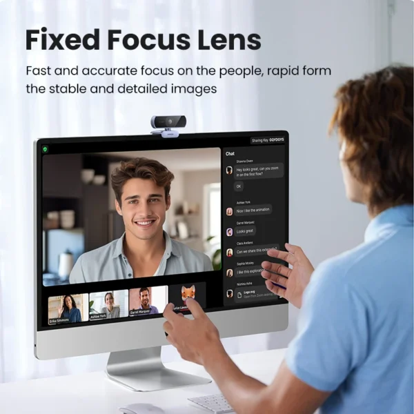 【RU】UGREEN USB 1080P HD Mini For Web Dual Microphones for Youtube Video Calling web cam - Image 5