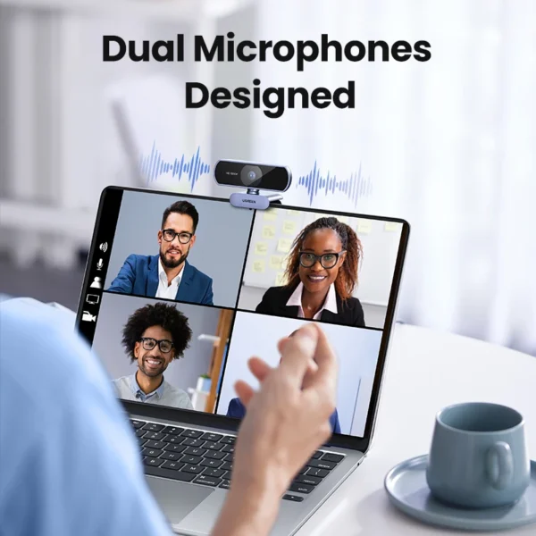 【RU】UGREEN USB 1080P HD Mini For Web Dual Microphones for Youtube Video Calling web cam - Image 4