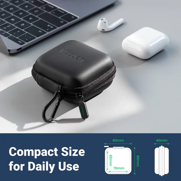 UGREEN Earphone Case Hard Headphone Bag For Airpods Earpods Sennheiser Ear Pads Wireless Bluetooth Earphone Accessories - Image 5