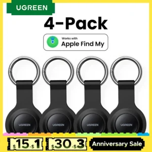 UGREEN Finder Security SmartTrack Link Smart Tag With Apple Find My Key Bluetooth GPS Tracker For Earbud Luggage MFi Finder IOS