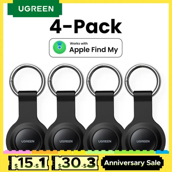 UGREEN Finder Security SmartTrack Link Smart Tag With Apple Find My Key Bluetooth GPS Tracker For Earbud Luggage MFi Finder IOS