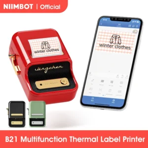 Niimbot B21 Portable Thermal Self-adhesive Labels Printer Mini Maker Pocket Printer Mobile Bluetooth Pocket Tag Price Machine