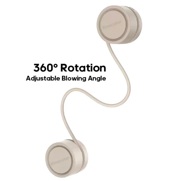 Hanging Neck Fan Power ventilador Bladeless Neckband Fan Portable Mini Air Cooler USB Rechargeable Electric Fans - Image 2