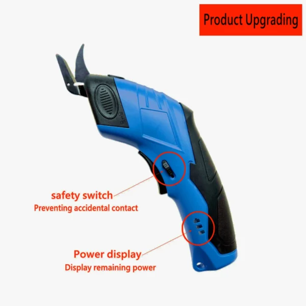 3.6V Electric Scissors Fabric Cutting Machine Leather Tailor Scissors +Tungsten Steel Blades USB Charging Portable Power Tool - Image 2