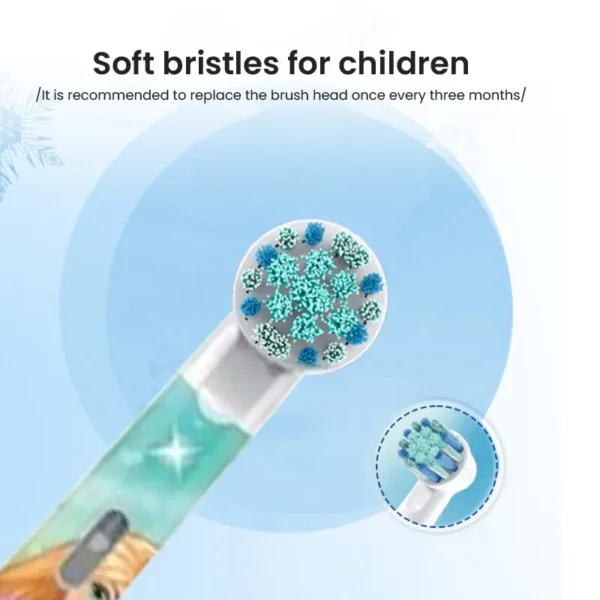 Oral B DB5510K Electric Toothbrush Children Rotary Teeth Brush Soft Bristles 2Min Timer Waterproof Battery Powered For 3-12 Ages - Image 5