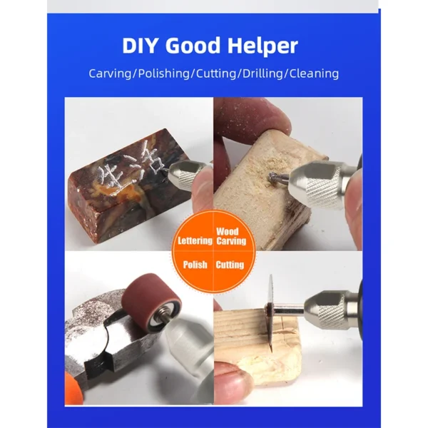 21000rpm USB Cordless Rotary Tool Dremel Mini Drill Engraving Pen Electric USB Mini Wireless Drill with Accessories DIY Set - Image 2
