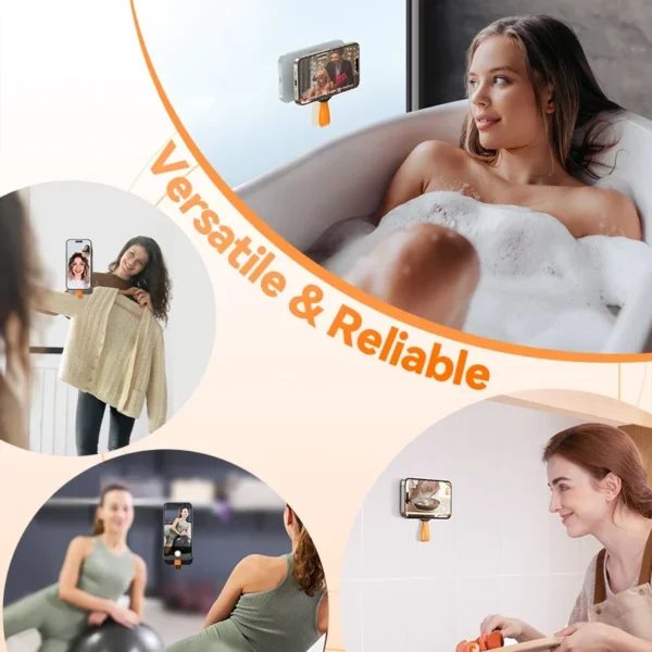 Joyroom Upgraded Magnetic Suction Cup Phone Mount Mirror Shower Silicone Suction Phone Case Grip Stand Holder For iPhone Android - Image 6