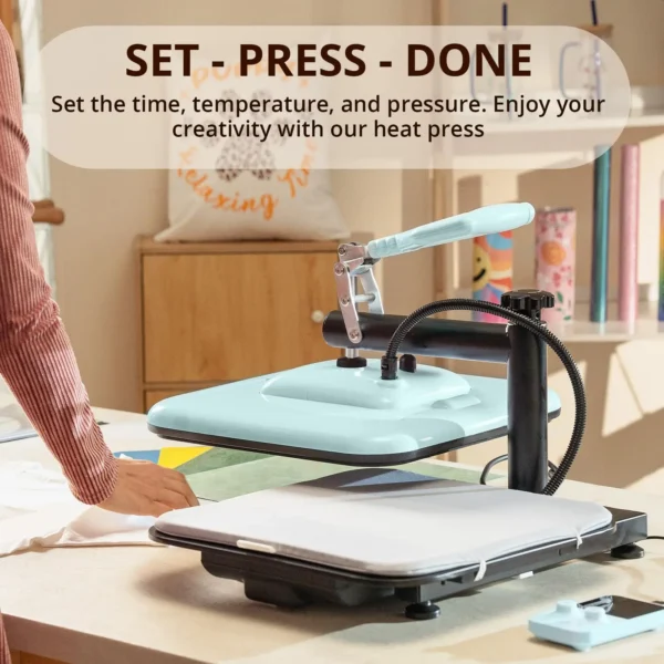 1500W Manual Heat Press Machine 15x15 - Image 2