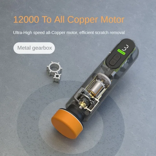 LEIBOO Car Waxing Polishing Sanding Machine 12000RPM Wireless Car Paint Scratch Repair Windscreen Glass Oil Film Remove Machine - Image 2