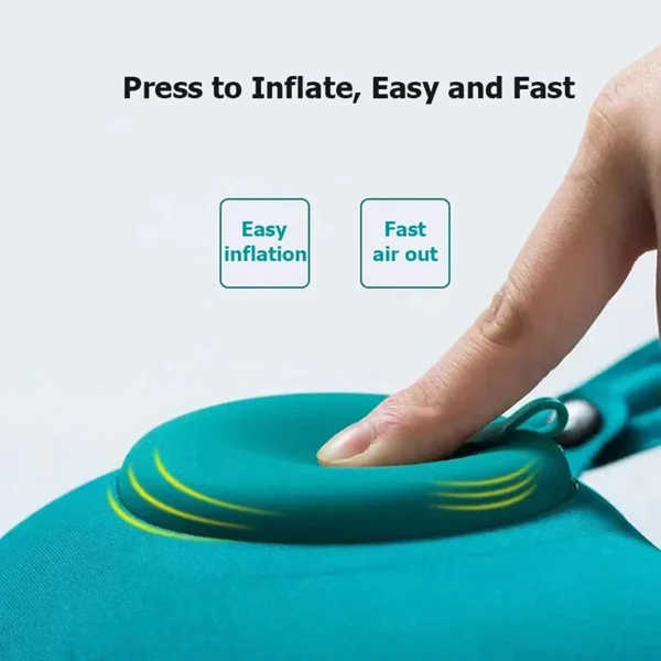2025 Premium Travel Neck Pillow – Press Inflatable U-Shaped Cushion for Effortless Comfort Anywhere - Image 4