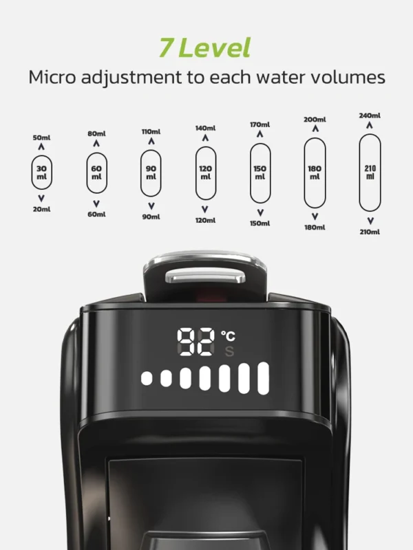 HiBREW 6in1 Capsule Coffee Machine Hot/Cold Multiple Espresso Cafetera Cappuccino Coffee Maker Dolce Gusto Nespresso Powder H1B - Image 3