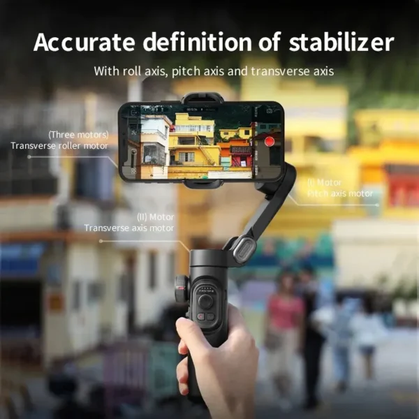 AOCHUAN 3-Axis Handheld Gimbal Stabilizer SmartXE for Smartphone for iPhone Android AI Face Tracking TikTok Vlog - Image 2