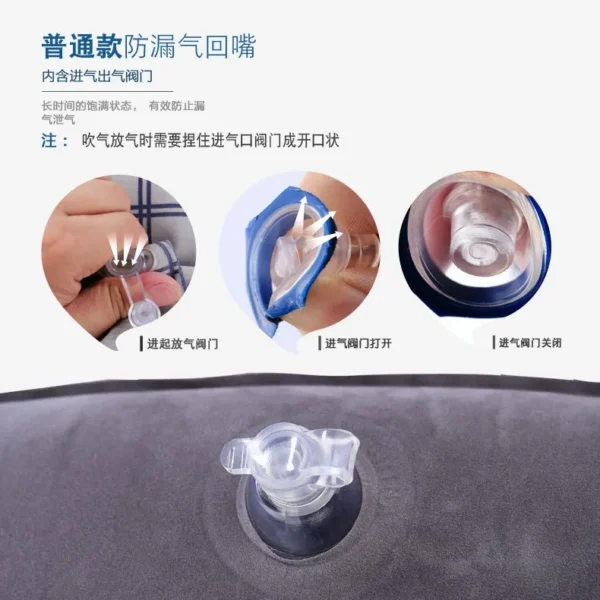 Travel Pillow Sleeping Artifact Sitting in Cars, Planes, High Speed Trains Side Sleeping Neck Pillow Inflatable Pillow - Image 4