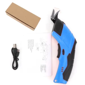 3.6V Electric Scissors Fabric Cutting Machine Leather Tailor Scissors +Tungsten Steel Blades USB Charging Portable Power Tool