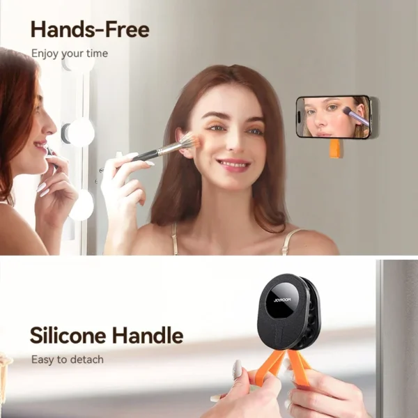 Joyroom Upgraded Magnetic Suction Cup Phone Mount Mirror Shower Silicone Suction Phone Case Grip Stand Holder For iPhone Android - Image 4