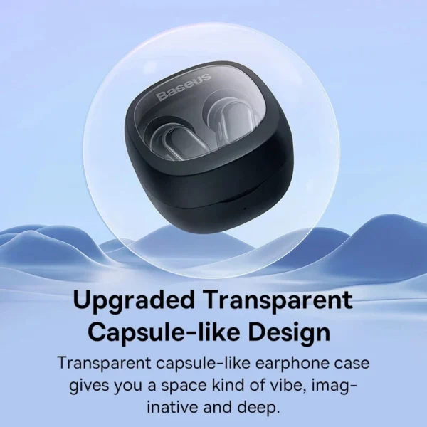 Baseus WM02 Wireless Earphones TWS Bluetooth 5.3 Headphones, Mini and compact Comfortable wear, 25 hours Long Battery Life - Image 4