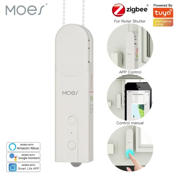 Ultimate Smart ZigBee Roller Blinds Motor – Effortless Voice Control with Alexa & Google Home