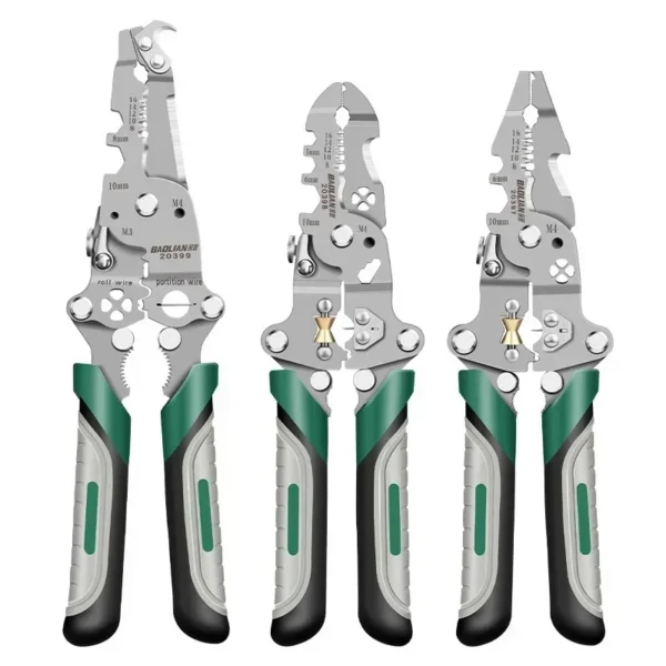 Electrician Wire Crimper Peeler Pliers Cables Stripping multifunctional Press Plier Terminal Crimping Gross Side Cutting Tool - Image 6