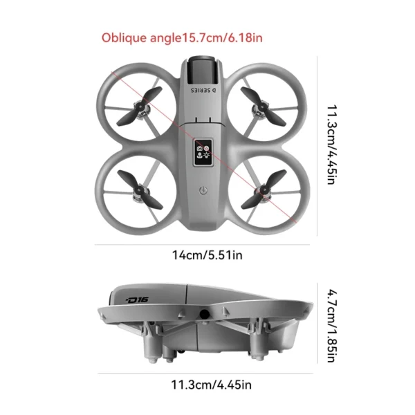 Xiaomi D16 Mini Drone Dual Camera 8K HDAerial Aircraft Obstacle Avoidance UAV Fixed Remote Control Airplane Gift Toys 20000M - Image 6