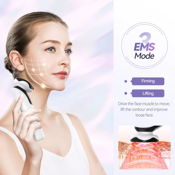 ANLAN EMS Face Massager Lite Microcurrent Eye Beauty Face Lifting Deep Cleaning Hot Compress Vibration Massage Skincare Tool - Image 5