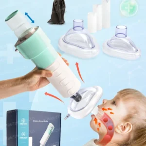 Anti Choking Automatic Device Life Saving Suction Emergency Anti Asphyxia Mask First Aid Kit Adults & Children Home Rescue ﻿