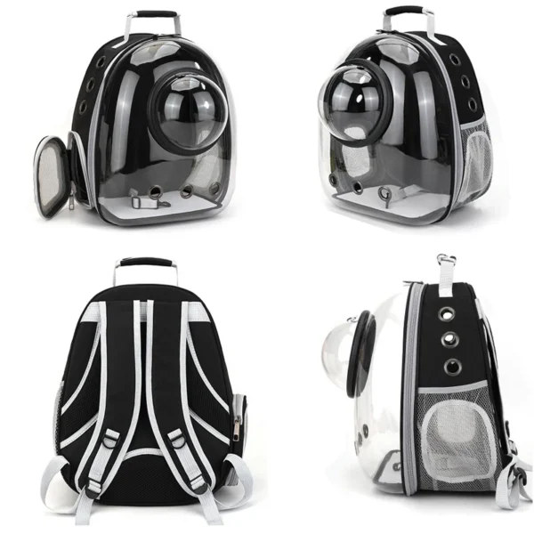 Pet Cat Carrying Bag Space Pet Backpacks Breathable Portable Transparent Backpack Puppy Dog Transport Carrier Space Capsule Bags - Image 5