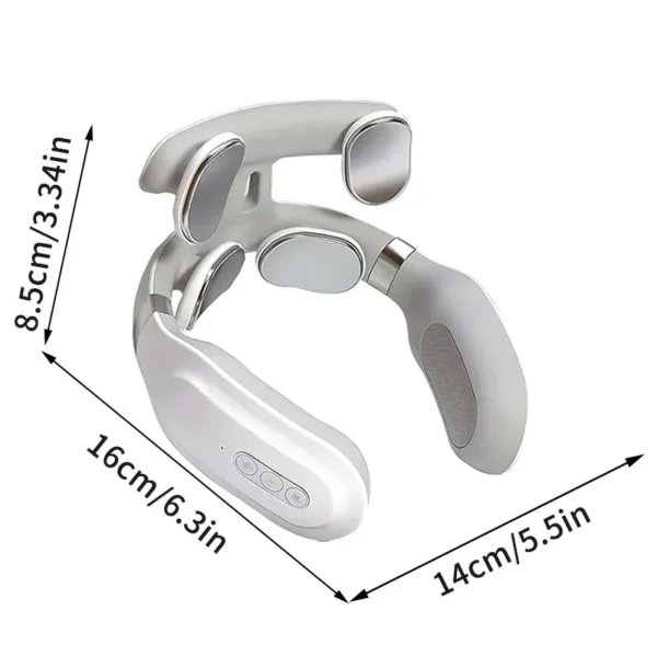 Neck Massage Machine 4 Head And Neck Protection Heating Machines Breathing Light Vibration Hot Compress Cervical Spine Machine - Image 6