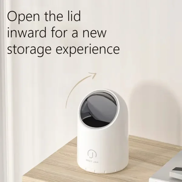 2L Desktop Induction Trash Can, Cute Mini Size with High Value Home Use Big Caliber Light-luxury High-end, Touchless Garbage Bin - Image 2