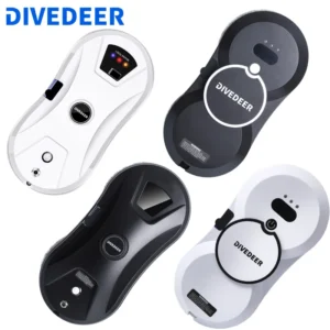 DIVEDEER Home intelligent cleaning robot with automatic water spraying function, anti drop magnetic glass cleaning machine