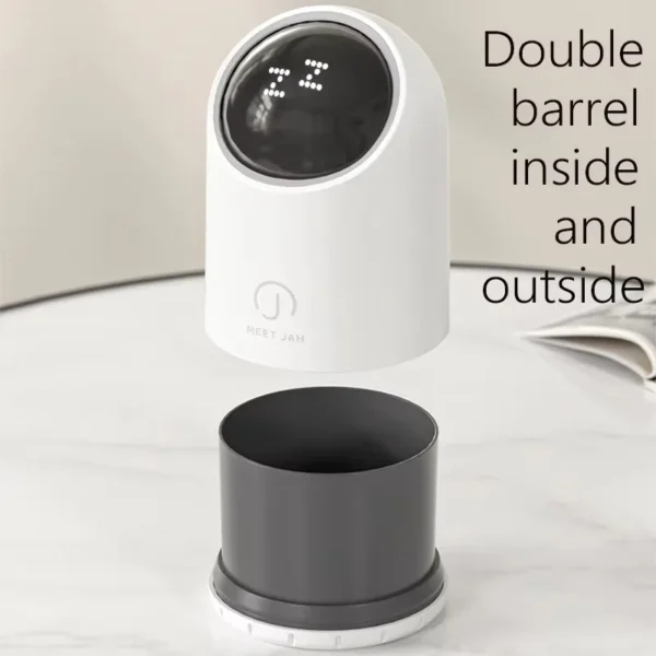 2L Desktop Induction Trash Can, Cute Mini Size with High Value Home Use Big Caliber Light-luxury High-end, Touchless Garbage Bin - Image 4