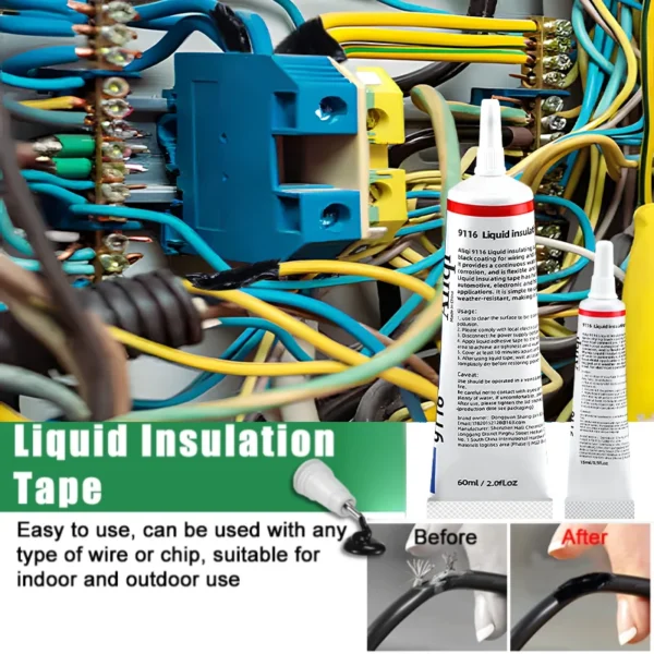 Waterproof Liquid Electrical Tape Rubber Insulating Cable Wire Coat Glue Insulation Adhesives Sealer Home Fix Line Glue - Image 2